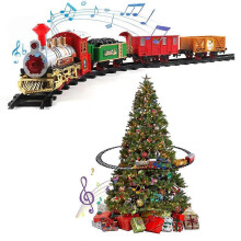 Festival Tree Train Express Holiday Festive Set Track Light &Sound Gift Toy