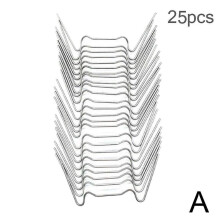 (25pcs) 25-100X Stainless Steel W Greenhouse Glazing Clips Elite Greenhouses Wire Clips