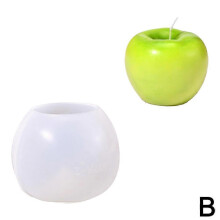 (B) Fashionable Ergonomic Durable Premium Mold Apples Ornament Epoxy Candle Resin Mold Silicone Craft Quality Soap