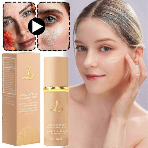 4-in-1 Color Changing Foundation with SPF 50+, Medium Spectrum Foundation Makeup, Full Coverage & Long Lasting 1