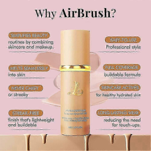 4-in-1 Color Changing Foundation with SPF 50+, Medium Spectrum Foundation Makeup, Full Coverage & Long Lasting 2