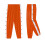 (M, Orange) Men Mid-rise Buttons Pants Splicing Basketball Training Sweatpants 1