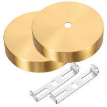 2pcs Brass Ceiling Canopy for Chandelier Diy Pendant Light Lamp Holder Wall Lamp Mounting Plate Modern Ceiling Light Plate