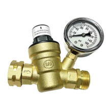 3/4 inch Adjustable Water Pressure Reducing Regulator Valves with Gauge