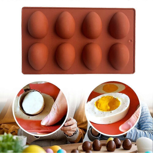 Silicone Egg Molds Easter Food Grade 3D Moulds 3D Chocolate Candy Molds 2