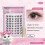 (B and tweezer) Glue-free Cluster Lashes Extensions Self-adhesive False Eyelashes Natural Sin 1