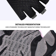 Fitness gloves, training gloves, non-slip weightlifting gloves, extra light and breathable(L) - DD01