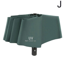 (Automatic green) Anti-UV UPF50+ Automatic Open Umbrella Folding Umbrella 10 Rib Windproof Travel