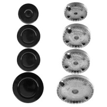 Universal Burner Crown Flame Cap Oven Cooker Hob Gas for ,Flame Burner Cap Crown Fits All Between S - Dian