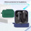 (Black) earphone protective case for The CMF BudsPro 2 Silicone case Fall prevention 2