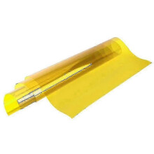 Transparent Decorative Window Glass Sticker Film Solar Adhesive Anti UV PET Color Window Film 60X100cm-Yellow 25-26s