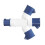 2X Y-Type Industrial Plug IP44 Waterproof 3Pin 16A Multi-Function Three-Way Connector Branch Socket Three-Phase Power 4
