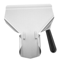 Stainless Steel Food Scoop with Ergonomic Grip for Rice Flour Baking and Kitchen Serving Use