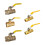 Manual Ball valves Flows Control Switches High Efficiency-3/8'' 2