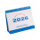 2026 Tabletop Monthly Calendar Twin-Coil Binding Academic-Blue 1