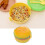 (Rectangle) Hamburger Shape Lunch Box Double Layer Cute Burger Bento Box Lunchbox Children School Food Container Spoon Fork Tableware Set - PJ 2