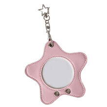 Sweet Star Photocard Holder,Credit Card Sleeve Pendant-Pink