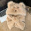 Furry Bear Trapper Hat Thicken Ushanka Hat Warm-D khaki 5