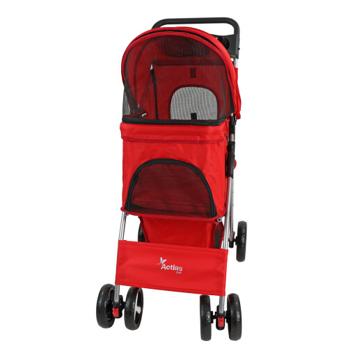 Actiaspet Pet Stroller Pram Pushchair in Red 1