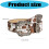 Gothic Studs Detailed Adjustable Waist Strap For Women-khaki 4