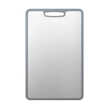 (E) Lightweight Superior Unique Fashionable Board Cutting Silicone Antibacterial Steel Household Tpe Use Stainless Edging