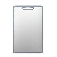 (B) Lightweight Superior Unique Fashionable Board Cutting Silicone Antibacterial Steel Household Tpe Use Stainless Edging