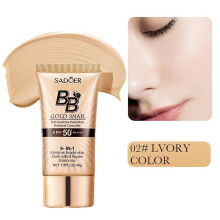 (Black)BB Cream Golden Snail Sunscreen Foundation Repair Concealer Moisturizing