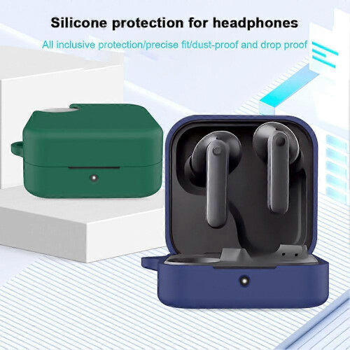 (Silver) earphone protective case for The CMF BudsPro 2 Silicone case Fall prevention 1