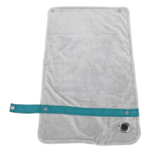 Multi-purpose Electric Heated Throw with Temperature Control Silver 50 x 60 in