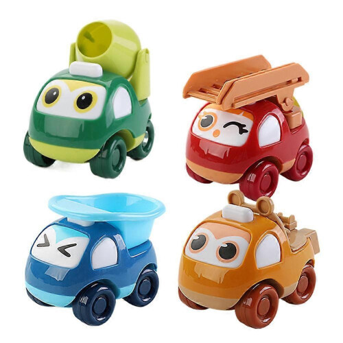 Cartoon Inertia Pull Back Car Cute& Interesting Engineering Car Childrens' Gift