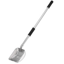 Metal Scoop with Deep Shovel And Long Handle Detachable Stainless Steel Non-stick Sifter with Foam G