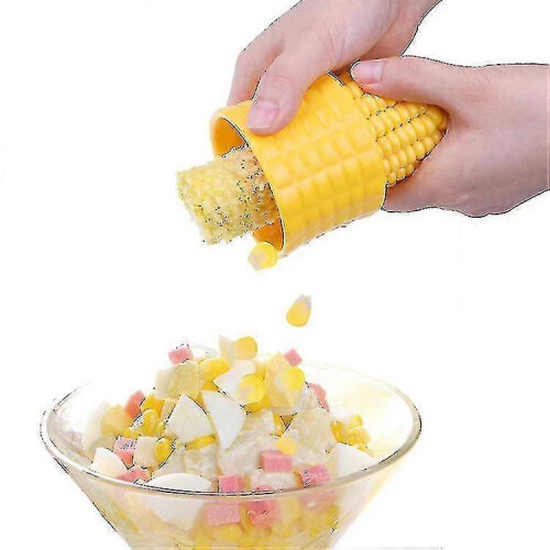 Cob Corn Stripper, Sweetcorn Kernel Remover Tool, Yellow, 7 X 5 Cm 2
