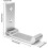 4 PCS Folding Aluminum Alloy Wall Mounted Coat Hook, Foldable Multifunction Hanger(Silver) - DD0 2