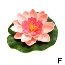 (Light pink) 10cm Artificial Lotu s Garden/Fish Tank Decor Pray for Love, Peace& Prosperity