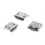 10 Pcs Micro USB Type B Female Socket 180 Degree 5-Pin SMD SMT Soldering Jack 3