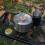 Pan Cookware Set with Folding Handles Camping Cutlery 2