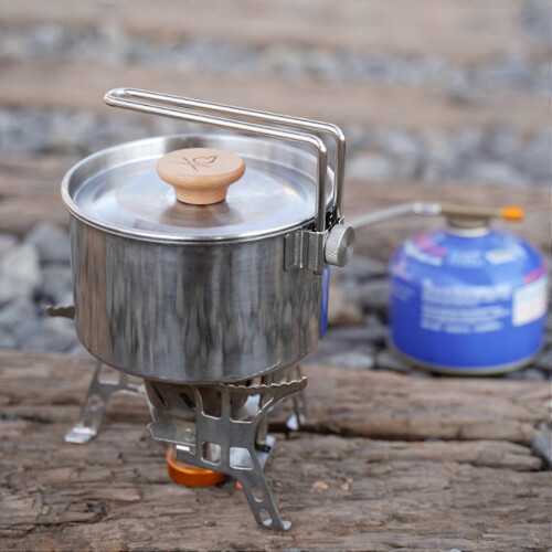 Pan Cookware Set with Folding Handles Camping Cutlery 2