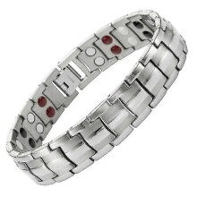 (Silver) Ultra Strength Magnetic Therapy Bracelet - Arthritis Pain Relief And Carpal Tunnel Magnetic Bracelets For Men,hw