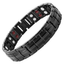(Black) Ultra Strength Magnetic Therapy Bracelet - Arthritis Pain Relief And Carpal Tunnel Magnetic Bracelets For Men,hw