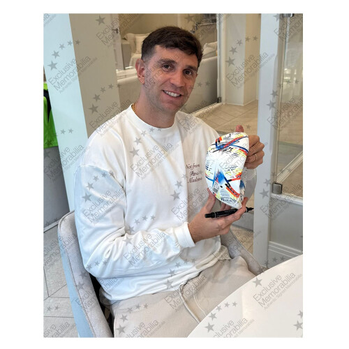 Emi Martinez Signed 2022 World Cup Football 1