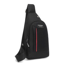 (Peach Pink) Men Shoulder Bags Waterproof Nylon Waist Packs Sling Bag Crossbody Outdoor