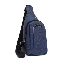 (Red) Men Shoulder Bags Waterproof Nylon Waist Packs Sling Bag Crossbody Outdoor