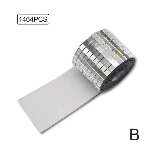 (Silvery) Self Adhesive Mosaic Three-dimensional Acrylic Wall Sticker Creative Decora