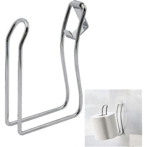Kitchen Roll Holder No Drilling with Damping Effect with Hook Wall Mounted Hanging Roll Paper Holder - DD