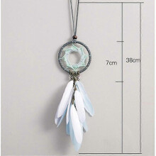 Handmade Wall Hanging Feather Dreamcatcher, Wind Chimes Feather Pendants Wall Hanging - DD01