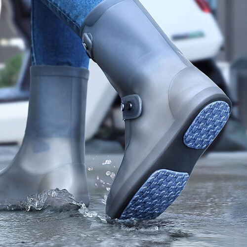 Waterproof Silicone Rain Boot Covers Tawny 43-45 2