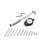 50-160MM Dial Bore Gauge, Digital Bore Gauge Dial Indicator Diameter Inner Diameter Calibrator Engine Cylinder Measuring Tool Set Dial 1