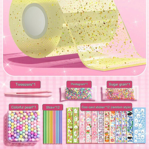 (Yellow) Nano Tape Bubble Kit For Kids With Video Tutorials G 1