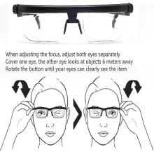 2023 New Adjustable Focus Glasses Dial Vision Reading Glasses Variable Focus Near and Far Sight Distance Vision for Seniors
