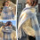 Fashionable Trend Scarf Blue and White Check Pattern Soft and Comfortable 3